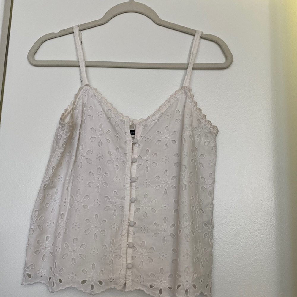 White summer tank